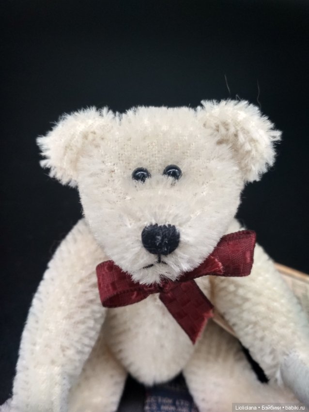 Белоснежный мохеровый медвежонок от Boyds Bears Co. 12 см (фото 2)