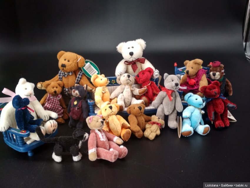 Белоснежный мохеровый медвежонок от Boyds Bears Co. 12 см