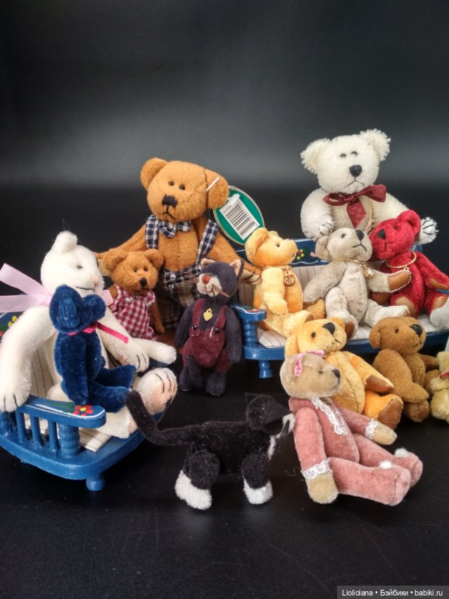 Белоснежный мохеровый медвежонок от Boyds Bears Co. 12 см