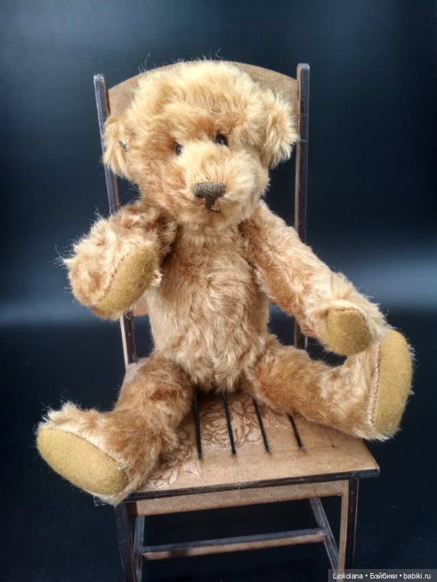 Винтажный медвежонок Матрос от Barbara McConnell. 100% мохер (фото 10)