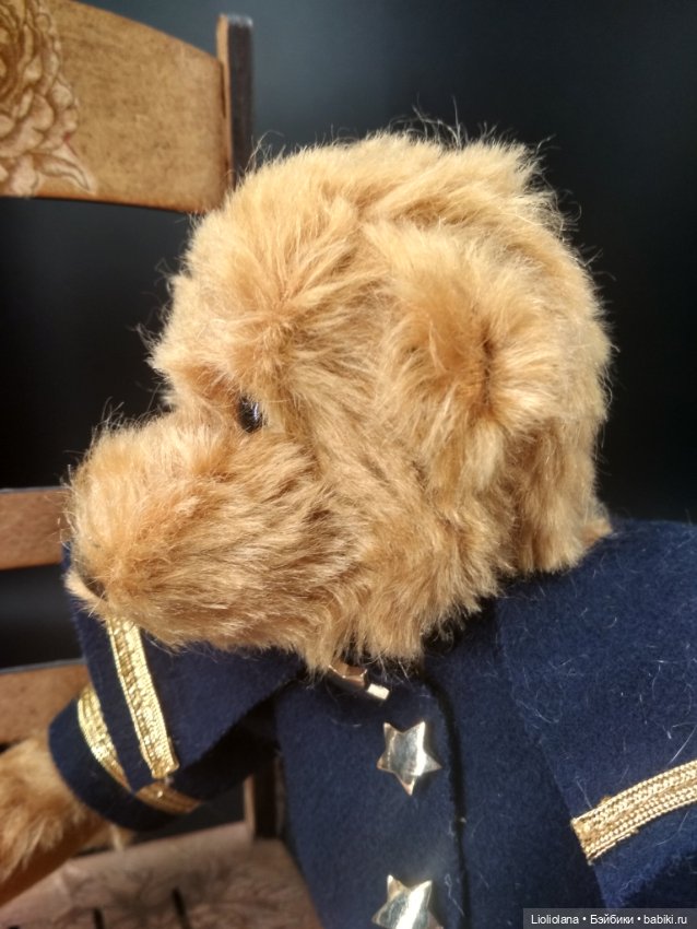 Винтажный медвежонок Матрос от Barbara McConnell. 100% мохер (фото 2)