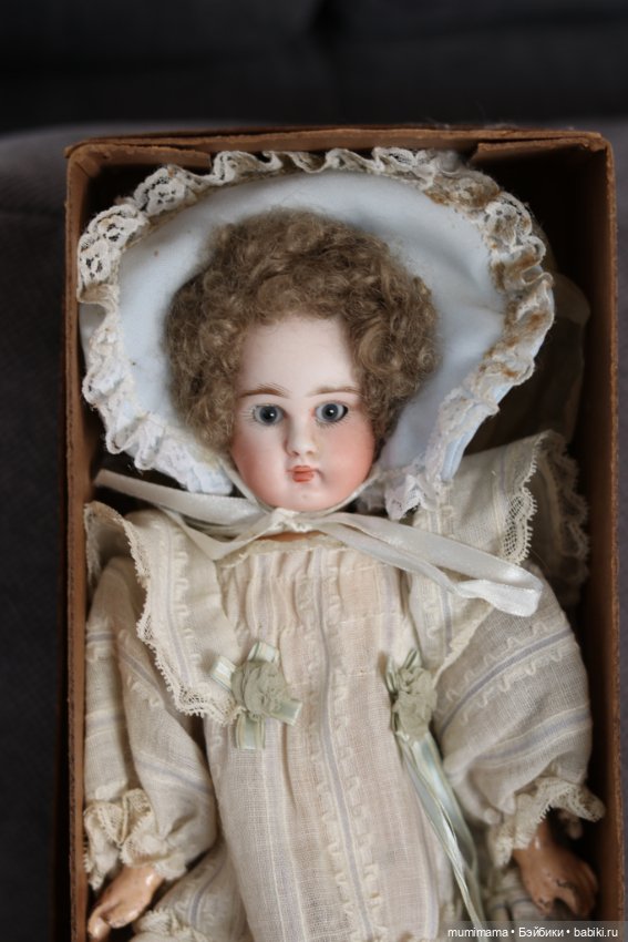 Антикварная ранняя Closed Mouth Pouty Sonneberg Antique Bebe by ABG. 28cm (фото 6)