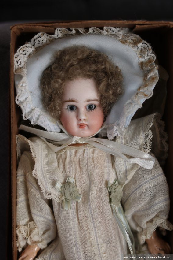 Антикварная ранняя Closed Mouth Pouty Sonneberg Antique Bebe by ABG. 28cm