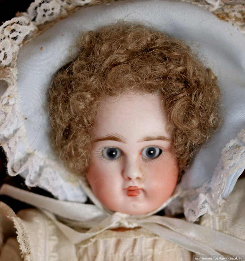 Антикварная ранняя Closed Mouth Pouty Sonneberg Antique Bebe by ABG. 28cm