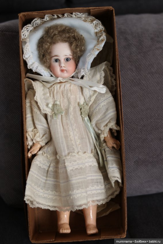 Антикварная ранняя Closed Mouth Pouty Sonneberg Antique Bebe by ABG. 28cm (фото 5)