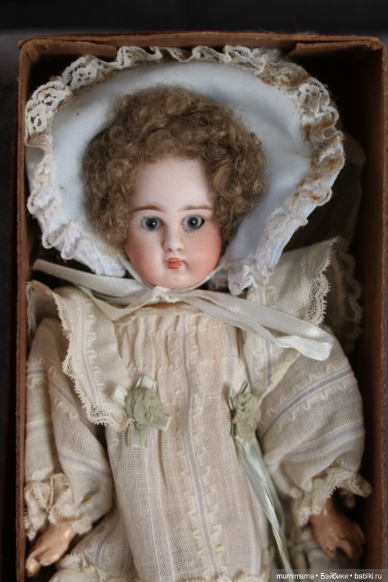 Антикварная ранняя Closed Mouth Pouty Sonneberg Antique Bebe by ABG. 28cm (фото 2)