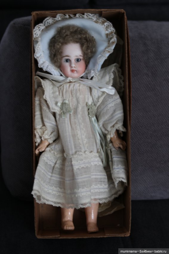 Антикварная ранняя Closed Mouth Pouty Sonneberg Antique Bebe by ABG. 28cm (фото 9)
