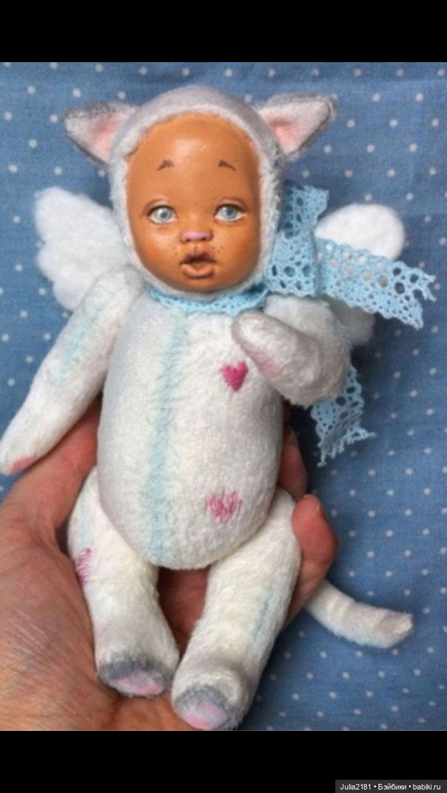 Коллеционная игрушка , Тедди долл Зайка , тедди дол Котик , доллочки (фото 4)