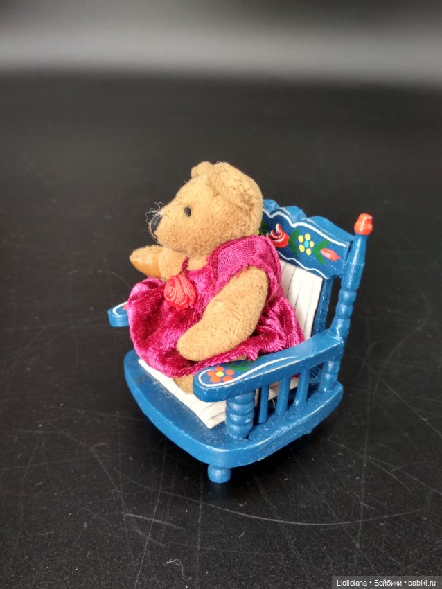 Миниатюрный винтажный медвежонок - девочка от Boyds Bears Co. 6 см (фото 3)