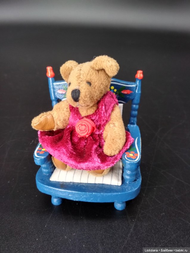 Миниатюрный винтажный медвежонок - девочка от Boyds Bears Co. 6 см (фото 5)