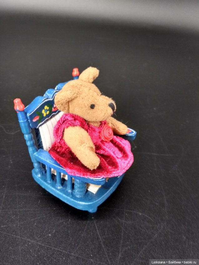 Миниатюрный винтажный медвежонок - девочка от Boyds Bears Co. 6 см (фото 2)