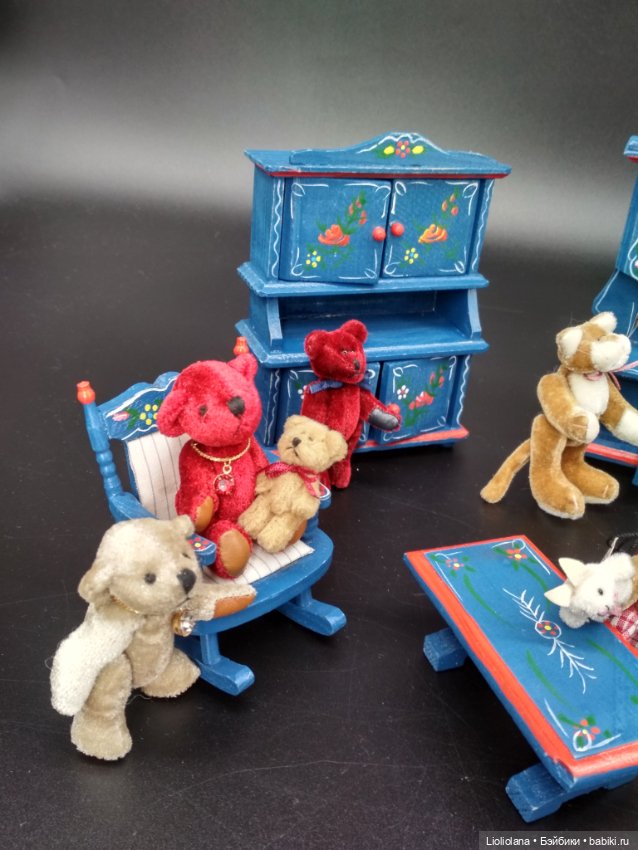 Миниатюрный винтажный медвежонок - девочка от Boyds Bears Co. 6 см (фото 8)