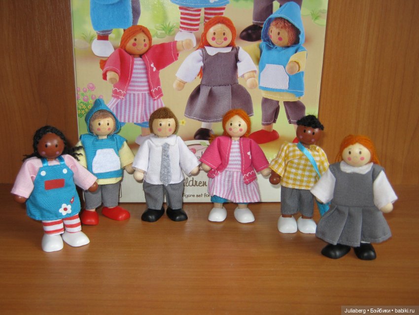 Набор куколок "Дети" (Серия "Розовый кукольный дом") от ELC. Актуально (фото 2)
