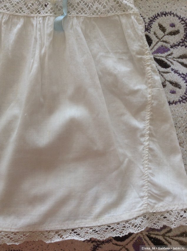 Нежное платье для антикварной куклы. Снижена цена (фото 4)