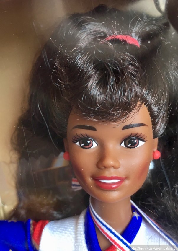 Барби олимпийская гимнастка афро / Olympic gymnast Barbie