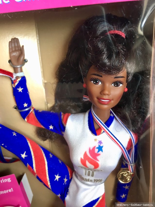 Барби олимпийская гимнастка афро / Olympic gymnast Barbie