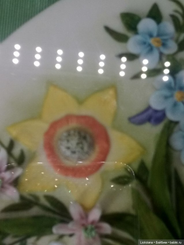 Фарфоровое панно с цветочной композицией #1 от Cybis. США (фото 3)