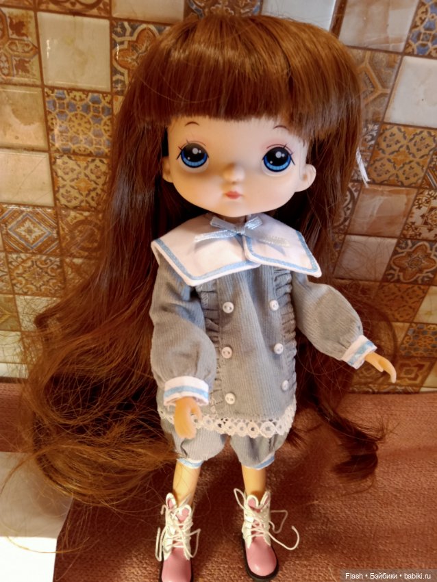 Кукла с каштановым цветом волос типa hola,monst ===