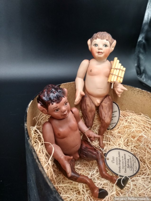 Пара редких малышей-панов от Candra Wright Justiss. 1999 год. Рассрочка (фото 3)