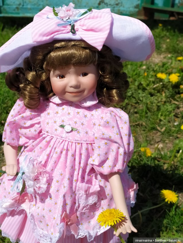 Весна и цветы (244.2) — Фарфоровые куклы (фото 2)