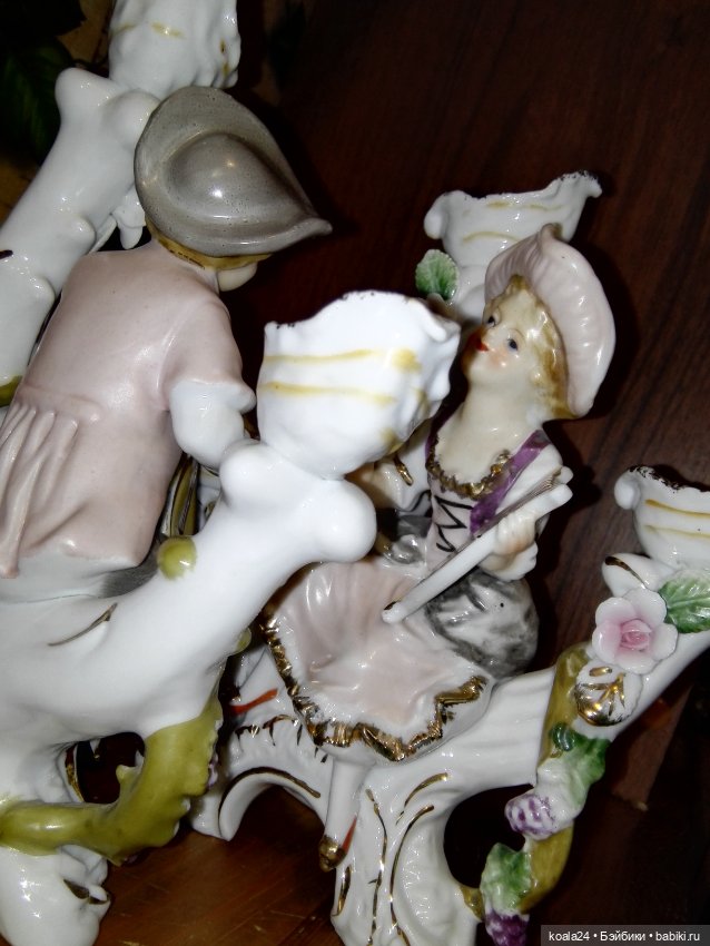 Статуэтки. Подсвечники, пара. Музыканты. Япония (фото 8)