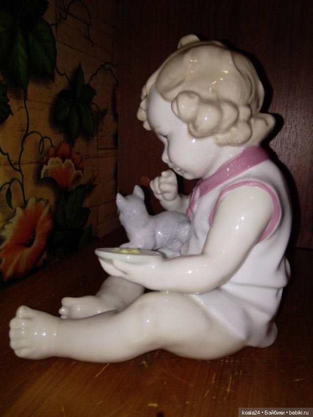 Статуэтка Германия. Девочка с котенком. Очаровательный ребёнок (фото 4)