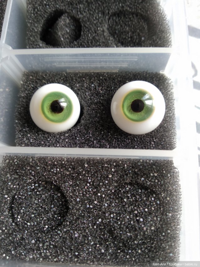 Глазки hand glass craft 14mm и кейс для хранения (фото 3)