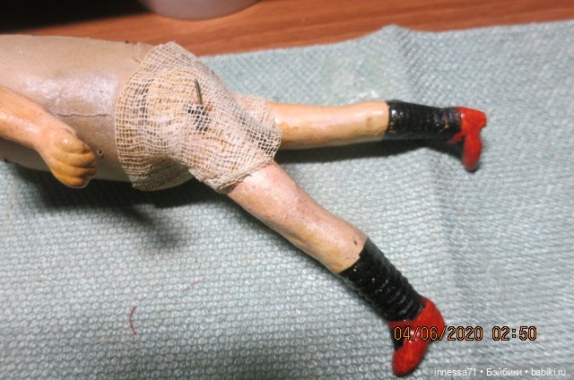 Антикварное примитив-тельце для немецких кукол (фото 2)