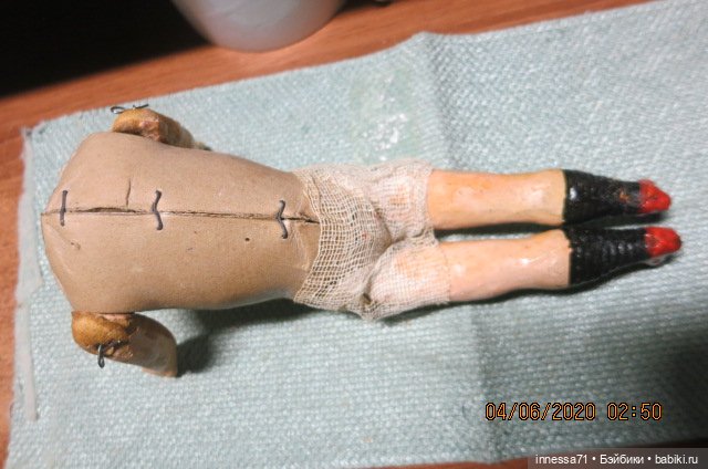 Антикварное примитив-тельце для немецких кукол (фото 3)