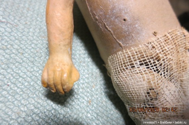 Антикварное примитив-тельце для немецких кукол (фото 5)