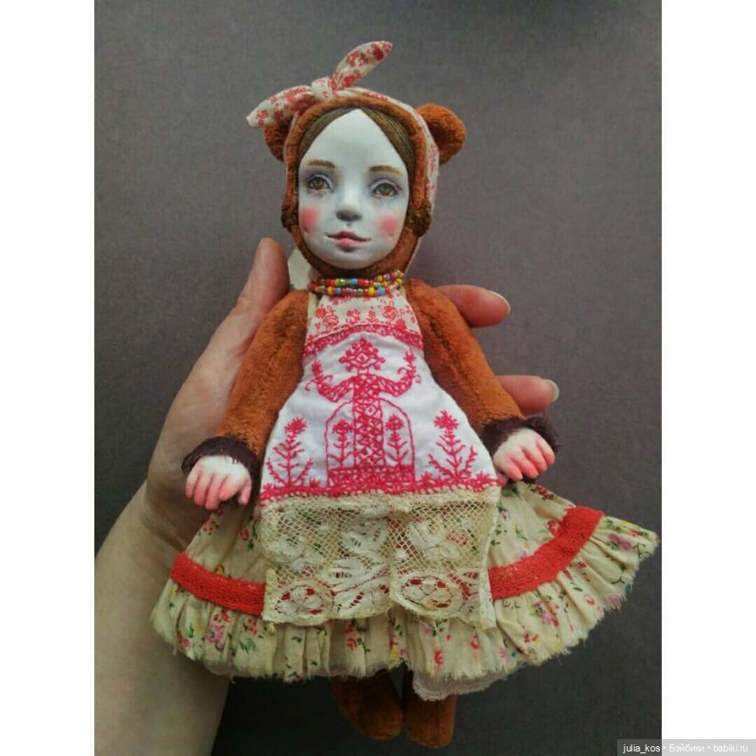Тедди долл Груня — Авторские куклы (фото 2)