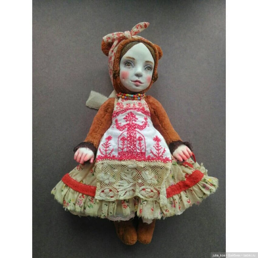 Тедди долл Груня — Авторские куклы (фото 3)