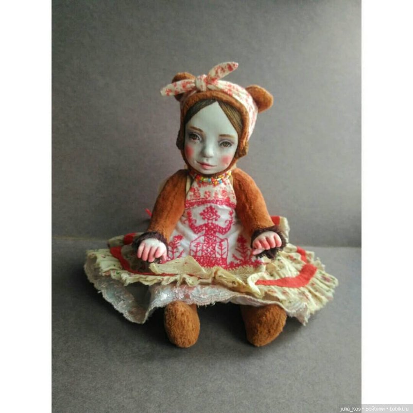 Тедди долл Груня — Авторские куклы (фото 5)