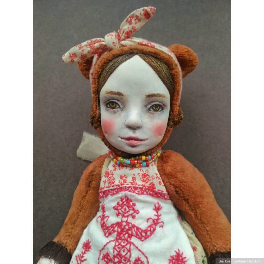 Тедди долл Груня — Авторские куклы (фото 7)