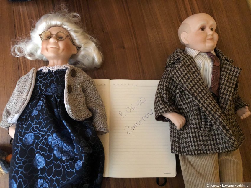 Пара кукол бабушка и дедушка Cathay Collection (фото 5)