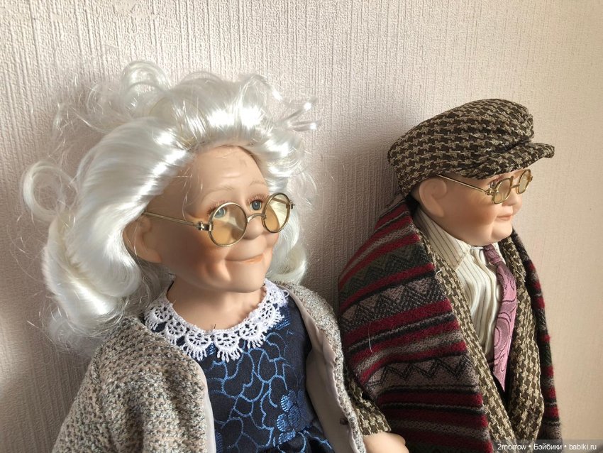 Пара кукол бабушка и дедушка Cathay Collection (фото 4)