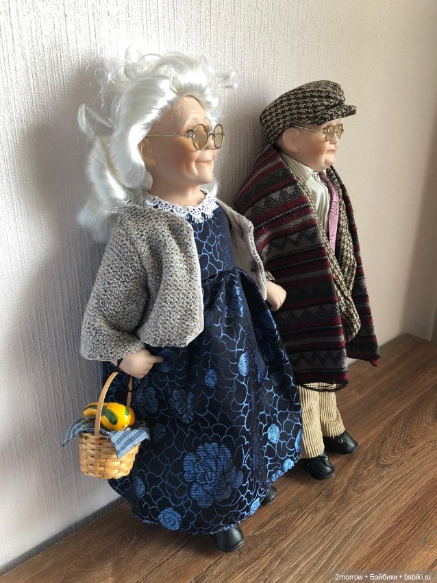 Пара кукол бабушка и дедушка Cathay Collection (фото 3)