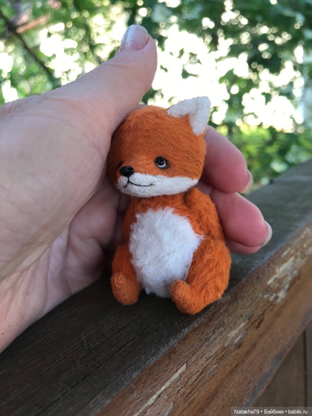 Лисичка Тедди мини — Авторские игрушки (фото 8)