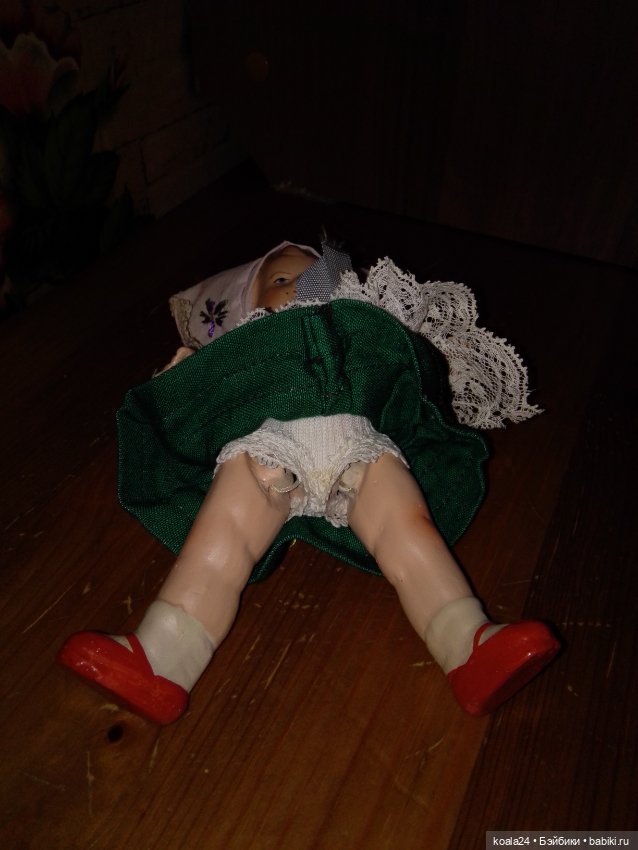 Старинная немецкая кукла. Девочка. Малышка.Рельефные волосы (фото 8)