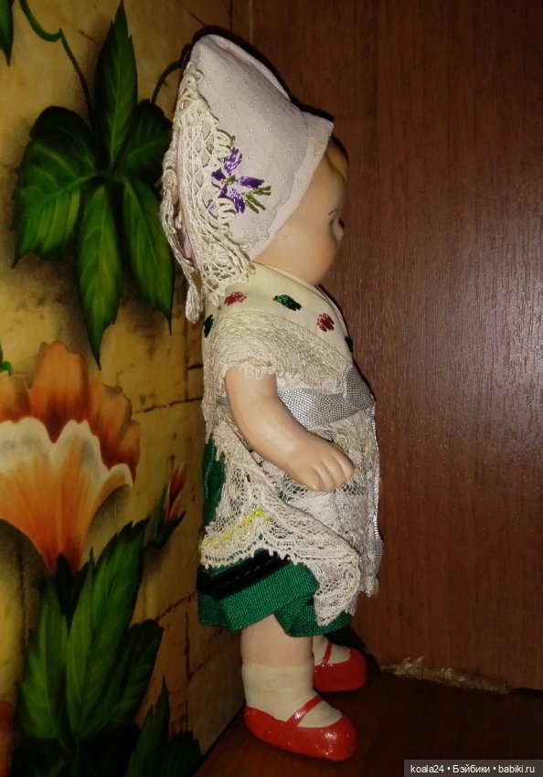 Старинная немецкая кукла. Девочка. Малышка.Рельефные волосы (фото 5)