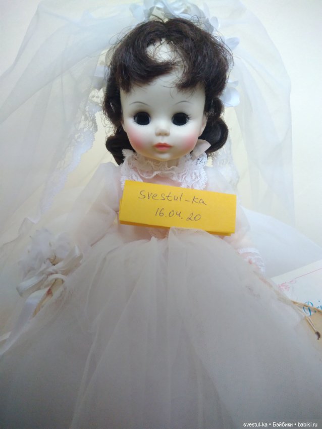 Винтажная невеста от Мадам Александер 1965 г.в.Снижение цены до 2500 (фото 2)