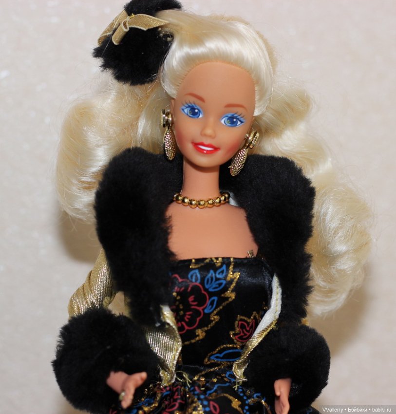 Golden winter barbie sale