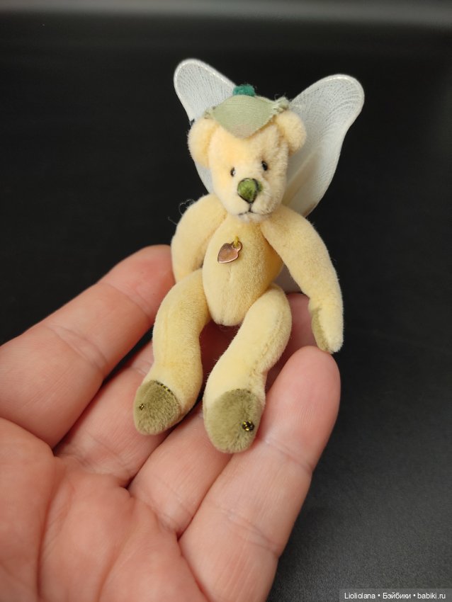 Мишка Листовая фея от Ganz. 8 см. Миниатюра