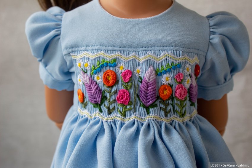 Вышивка на детское платье