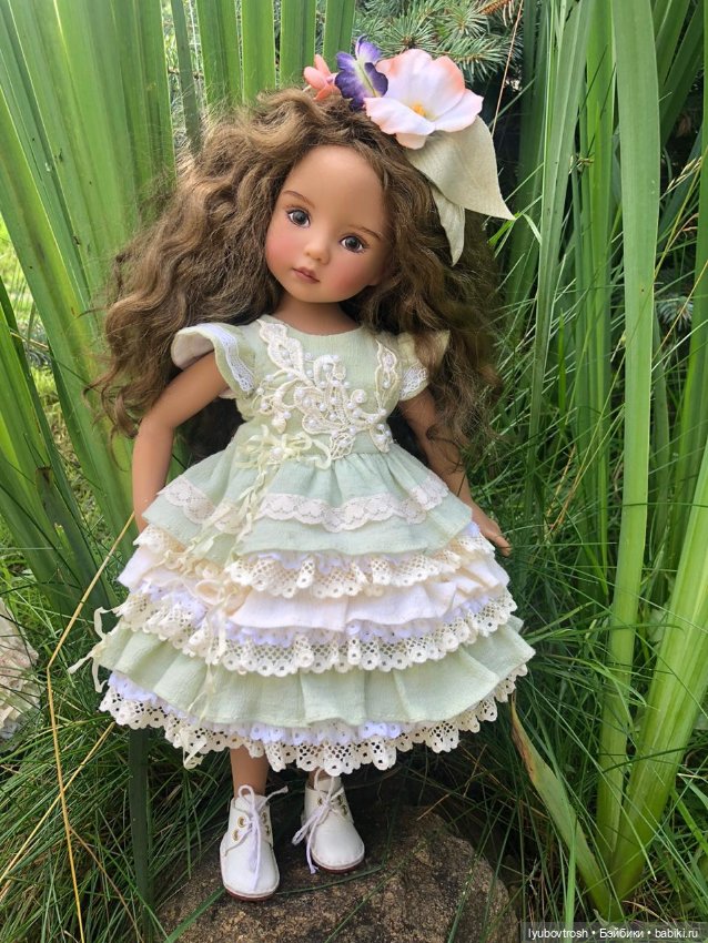 Платье "НЕЖНОСТЬ" в стиле шебби шик. На рост 32-37см (фото 6)