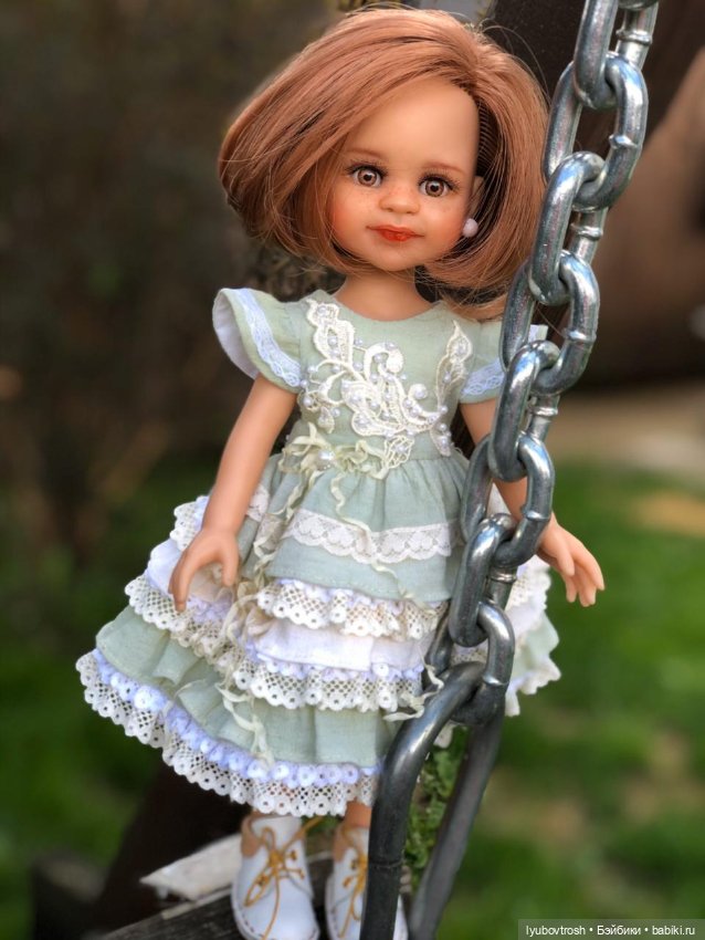 Платье "НЕЖНОСТЬ" в стиле шебби шик. На рост 32-37см