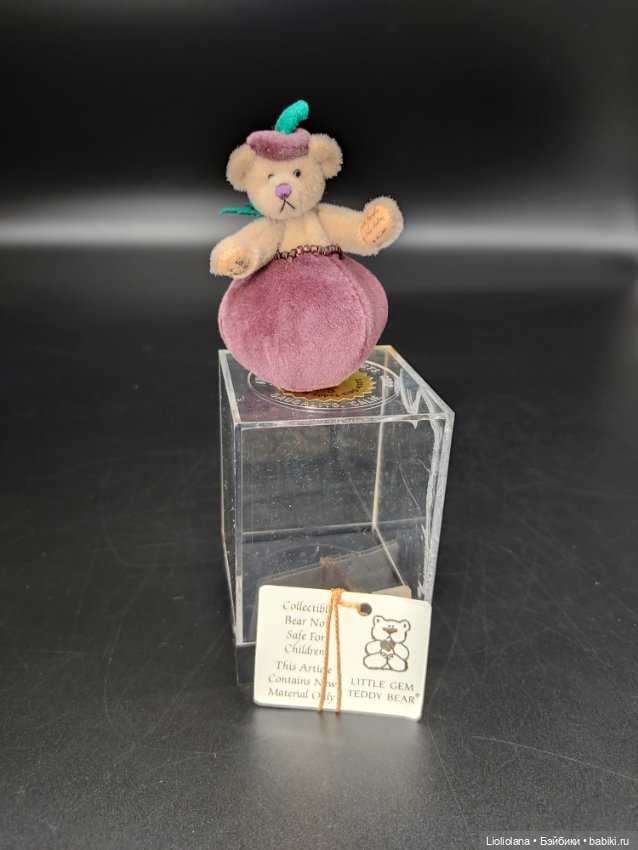 Мишка Сливовый Пудинг от Linda Mullins. 7 см. Миниатюра