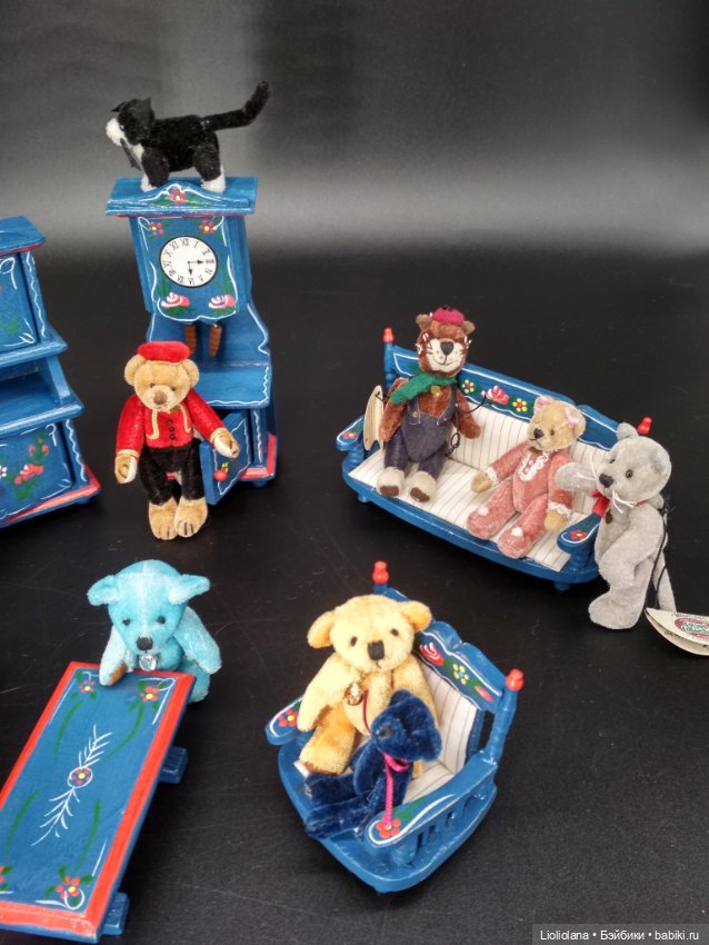 Мишка Сливовый Пудинг от Linda Mullins. 7 см. Миниатюра