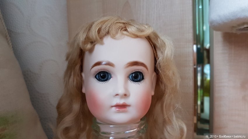 Отличного качества РЕПЛИКА ГОЛОВЫ антикварной куклы HALLOPEAU (Халлопо) от Margaret Ann Wolf-Wilson