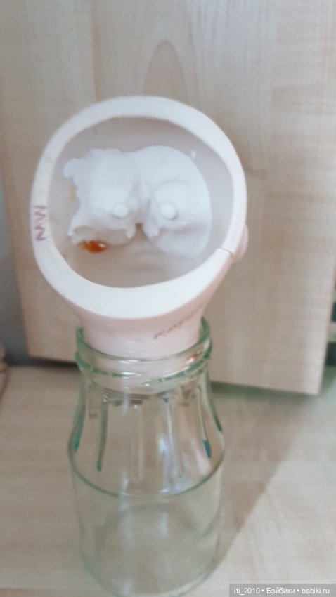 Отличного качества РЕПЛИКА ГОЛОВЫ антикварной куклы HALLOPEAU (Халлопо) от Margaret Ann Wolf-Wilson (фото 7)